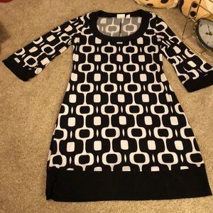 geometric patterned dress